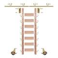 Meadow Lane Ladder 92 in. Pre-Finished Oak Brass Finish Hook with 8 ft. Rail Kit EG.300-92RO-08.06-PF